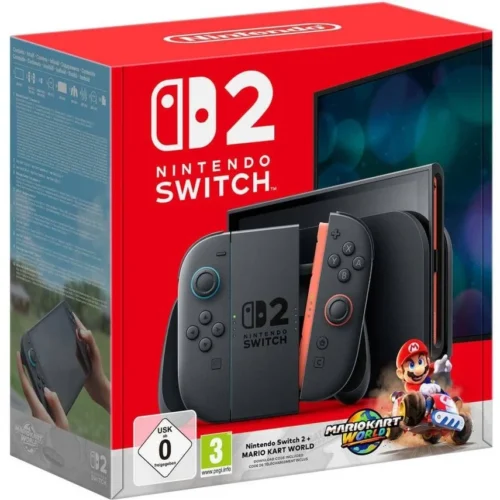 Consola Nintendo Switch 2 + Jogo Mario Kart World (Código de Descarga na Caixa)